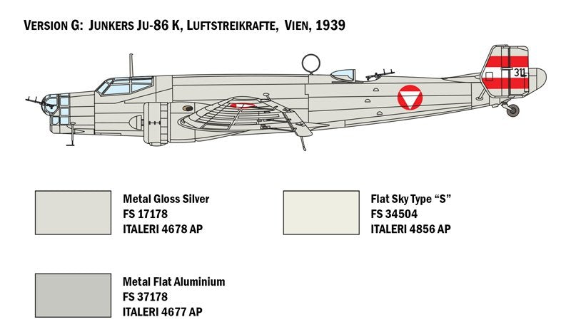 Italeri 1391 JU 86 E1/E2 1/72 – immagine 9