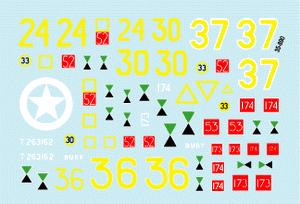 Star Decals 35-890 33rd Armoured Brigade 1944-45 1/35 – immagine 2