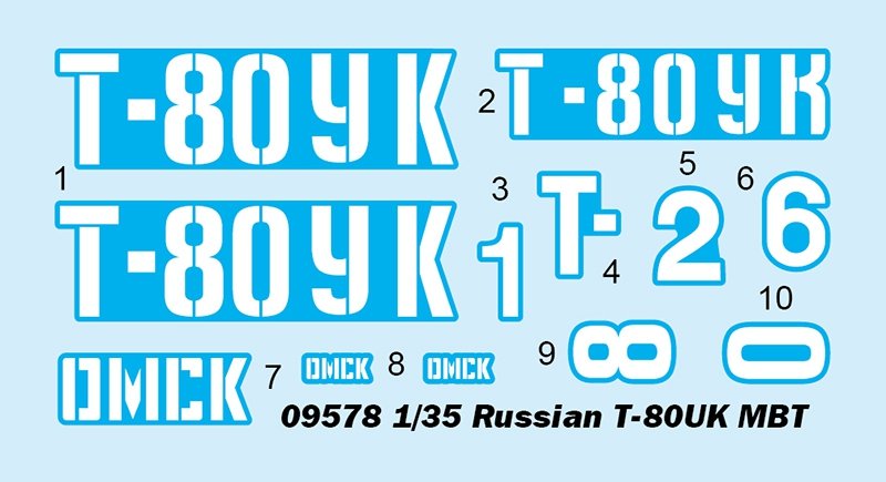 Trumpeter 09578 Russian T-80UK MBT 1/35 – immagine 3