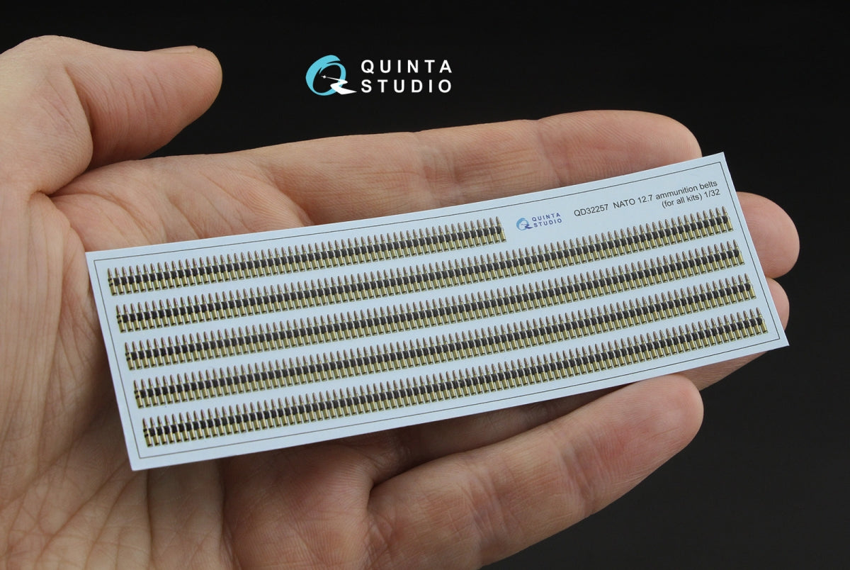 Quinta Studio QD32257 NATO 12.7 ammunition belts (All kits) 1/32 – Bild 6