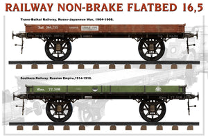 MiniArt 39004 RAILWAY NON-BRAKE FLATBED 16,5 t 1/35 – immagine 8