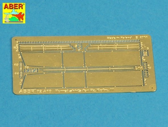 Jupes de tourelle Aber 72A10 pour PzKpfw III 1/72