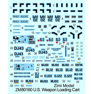 Zimi Model 80160 U.S. Weapon Loading Cart 1/48 – Bild 3