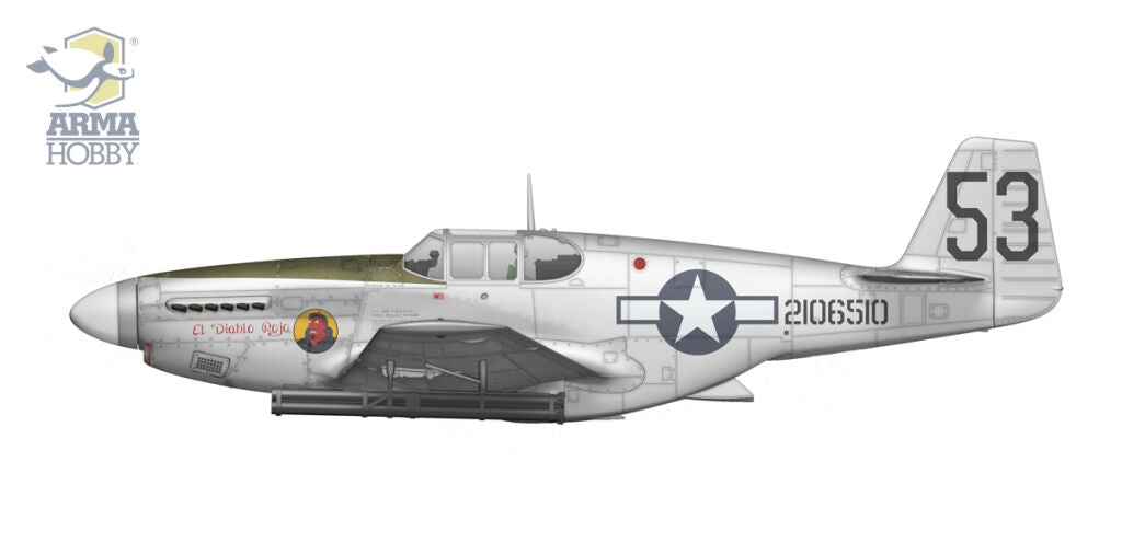 Arma Hobby 70075 P-51B Mustang China, Burma, India 1/72 – image 4