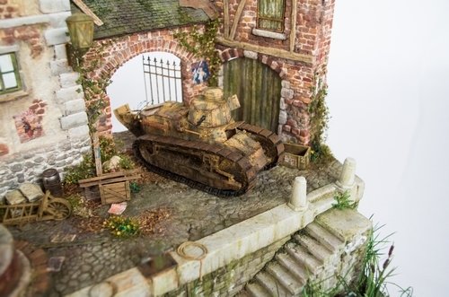 RT-Diorama 35308 Diorama Base: &amp;quot;Marne River Port&amp;quot; WWI 1/35 – immagine 9