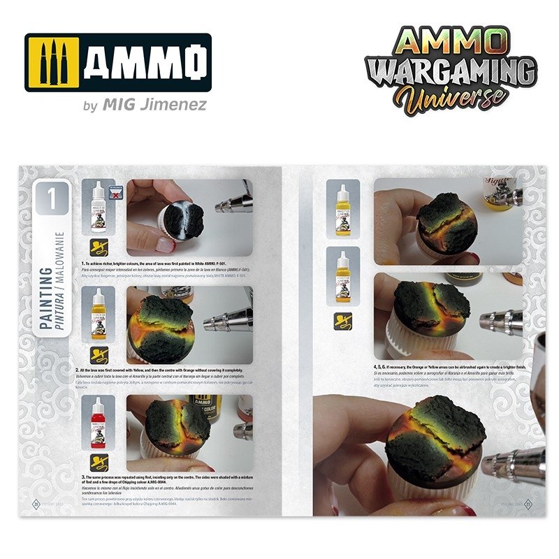 AMMO of Mig Jimenez 7923 AMMO WARGAMING UNIVERSE 04 - Volcanic Soils – zdjęcie 7