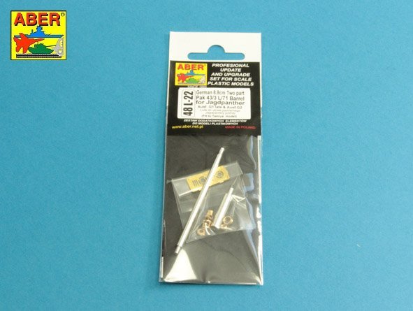 Aber 48L-22 Lufa Pak 43/3 L/71 8,8cm do Jagdpanter 1/48 – immagine 3