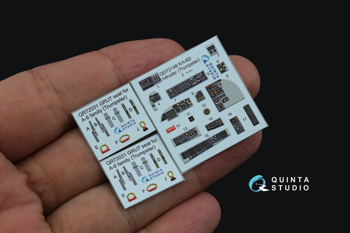 Quinta Studio QD72146 KA-6D Intruder 3D-Printed coloured Interior on decal paper (conversion from Trumpeter) 1/72 – imagen 4