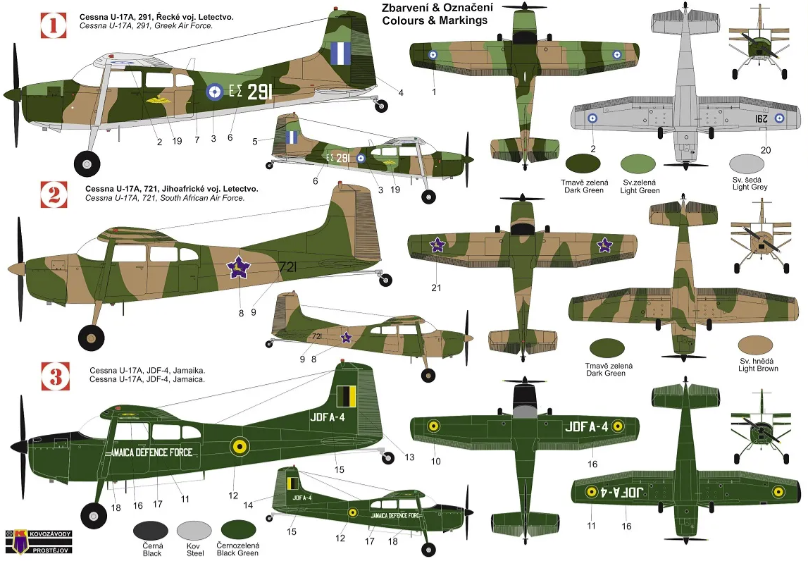 Kovozavody Prostejov KPM0231 Cessna U-17A Skywagon 1/72 – Bild 2