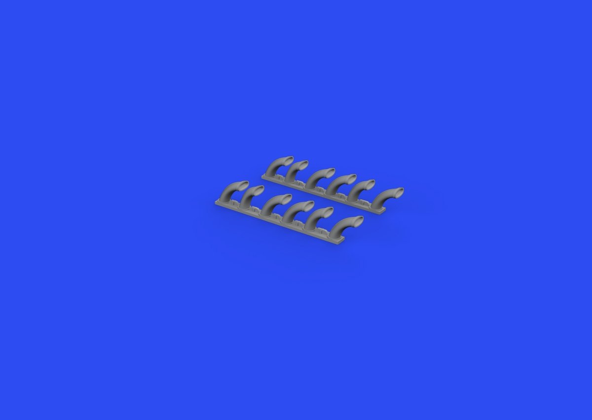 Eduard 648688 Fw 190D exhaust stacks EDUARD 1/48 – zdjęcie 8