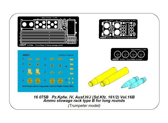 Aber 16075B Pz.Kpfw. IV, Ausf.H Vol.16B - Ammo stowage rack type B for long rounds 1/16 – Bild 20