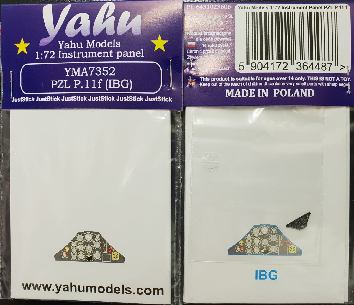 Yahu YMA7352 PZL P.11f for IBG 1/72