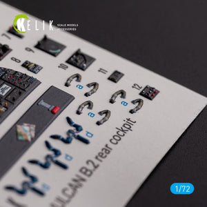 KELIK K72136 AVRO VULCAN B.2 Rear cockpit - interior 3D decals for Airfix kit 1/72 – image 5