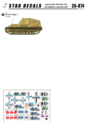 Star Decals 35-874 German Tanks in Hungary 1945 2 1/35 – image 2