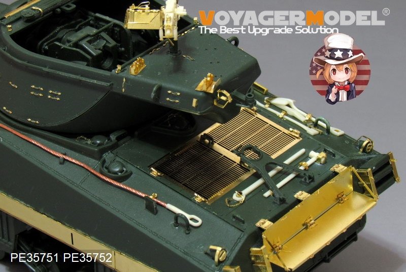 Maquette Voyager PE35751 Démolition de char GMC M36B1 de l&amp;#39;armée américaine (pour ACADMY 13279) 1/35  – image 3