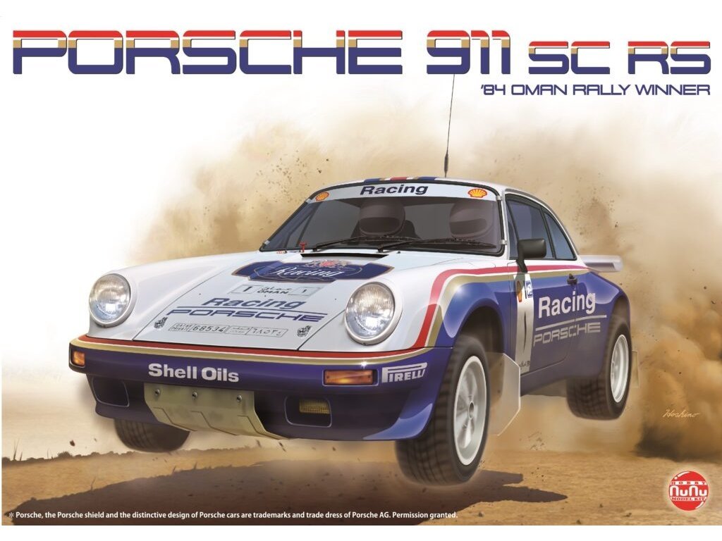 NuNu PN24011 Porsche 911 SC / RS 1984, vainqueur du Rallye d&amp;#39;Oman, échelle 1/24