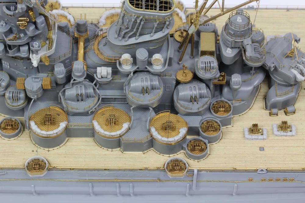 Pontos 37025FN IJN Musashi 1944 Detail up set Advanced Hinoki Tone Deck 1/350 – Bild 3