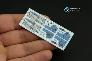 Quinta Studio QD48320 Su-30SM 3D-Printed &amp;amp; colored Interior on decal paper (GWH) 1/48 – image 6