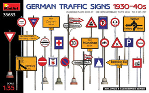 MiniArt 35633 SIGNAUX DE SIGNALISATION ALLEMAND ANNÉES 1930-40 1/35