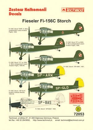 Techmod 72053 - Fieseler Fi 156C Storch 1/72 – Bild 2