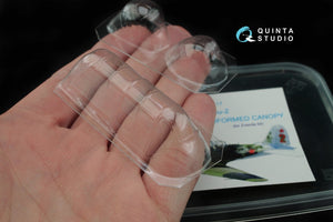 Quinta Studio QC48017 Su-2 vacuformed clear canopy (for Zvezda kit) 1/48 – immagine 8