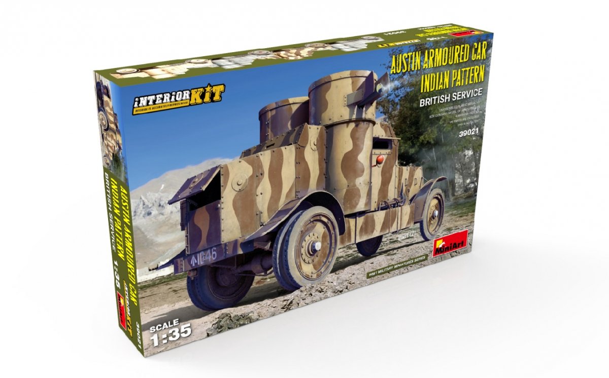 Miniart 39021 AUSTIN ARMOURED CAR INDIAN PATTERN. BRITISH SERVICE. INTERIOR KIT 1/35 – Bild 2