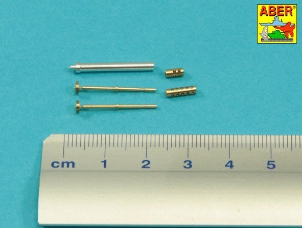 Aber 35L-274 Armament for French Light Armoured Car AML-60-7, barrel for 7,62mm Macxhine guns x 2 pcs. 90mm mortar 1/35 – Bild 2