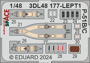 Eduard 3DL48177 P-51B/ C SPACE EDUARD 1/48 – immagine 4
