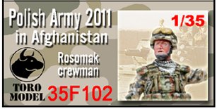 ToRo Model 35F102 PKW Afganistan - Jeden z Rosomaka / Polish Army in Afghanistan - Rosomak crewman one figurine with decals 1/35 – Bild 2