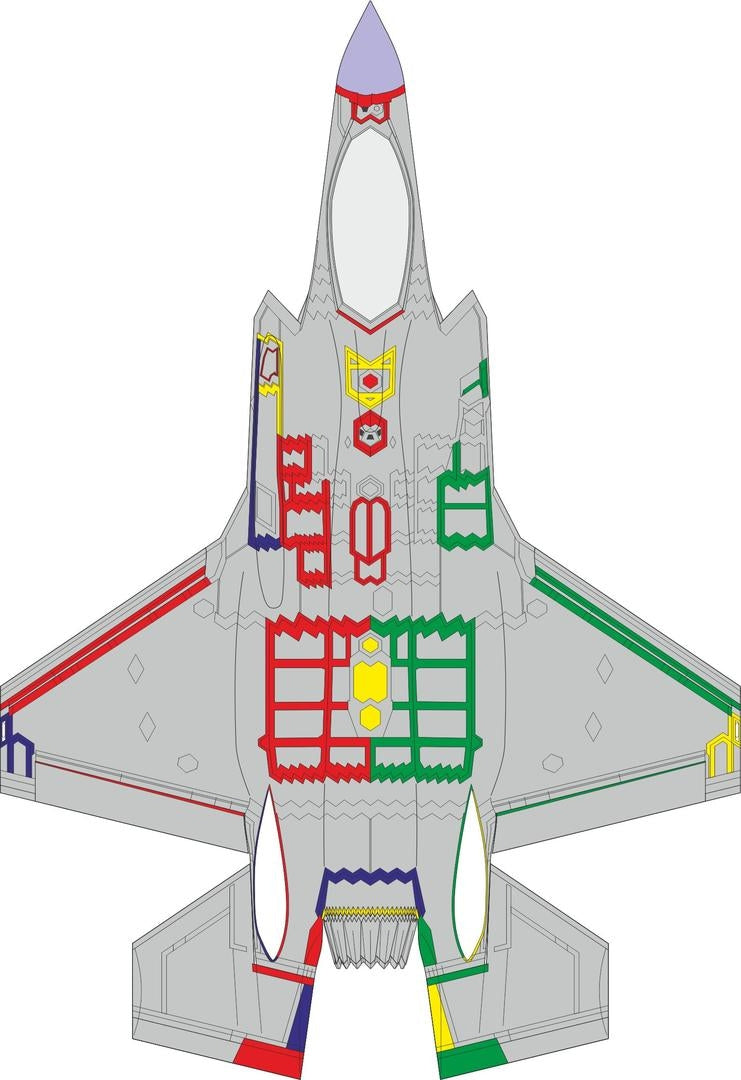 Eduard CX654 F-35A RAM panels early Tamiya 1/72 – immagine 2