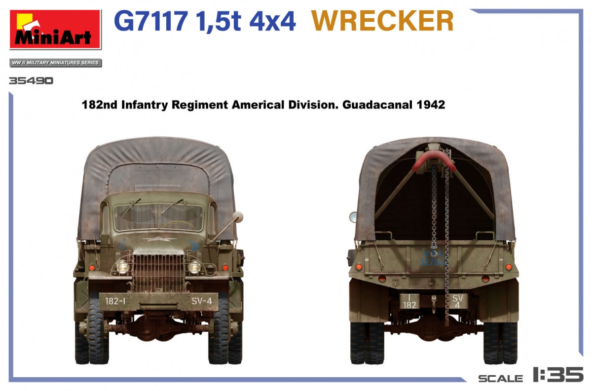 MiniArt 35490 G7117 1,5t 4x4 Wrecker 1/35 – immagine 10
