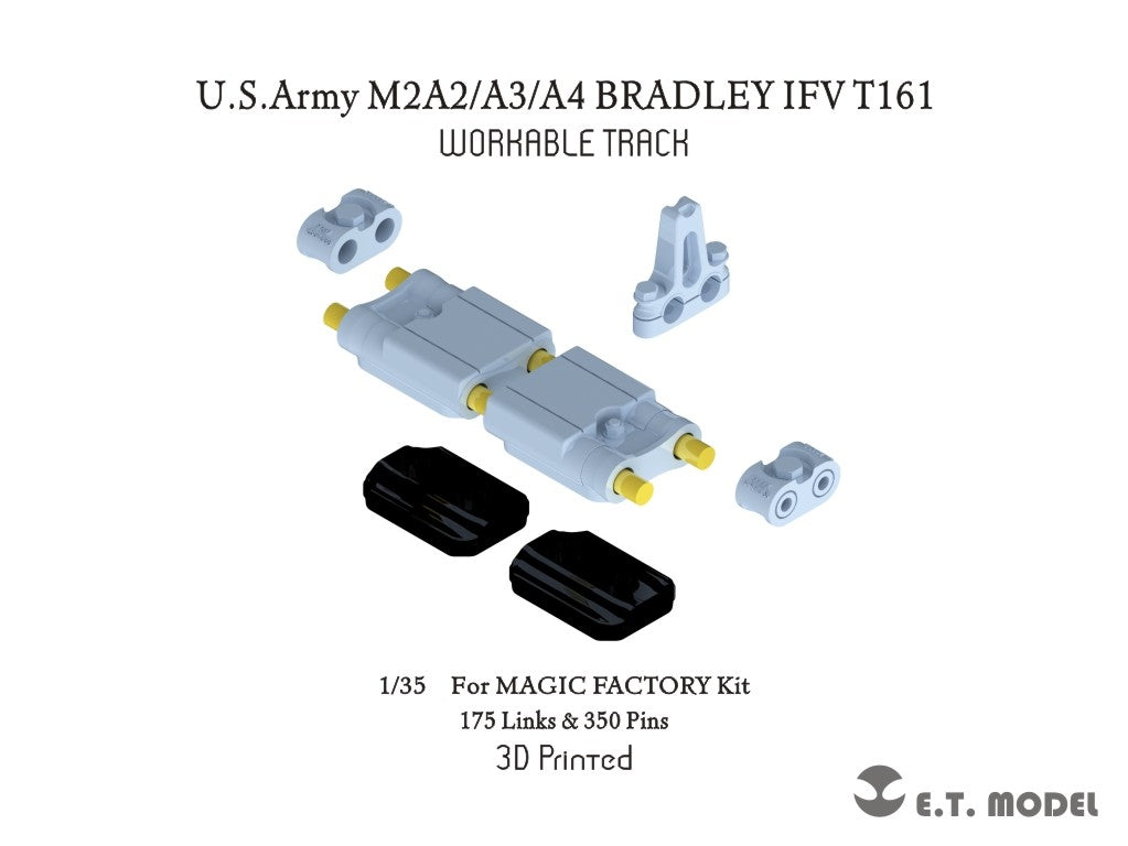 ET Model P35-416 USArmy M2A2/A3/A4 BRADLEY IFV T161 Workable Track For MAGIC FACTORY Kit 1/35