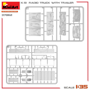 Miniart 37062 K-51 RADIO TRUCK WITH TRAILER 1/35 – immagine 12