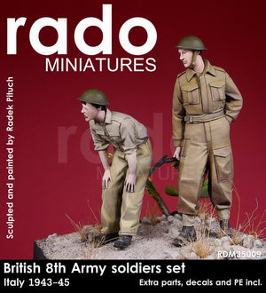 RADO Miniatures RDM35009 British 8. Army Italy 1943-45 Decals, PE &amp;amp; extra parts included 1/35