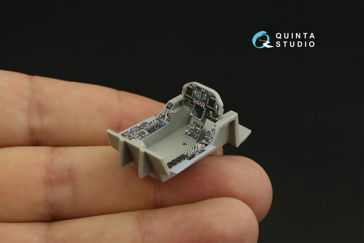 Quinta Studio QDS-48279 F/A-18C early 3D-Printed &amp;amp; coloured Interior on decal paper (HobbyBoss)(Small version) 1/48 – immagine 10