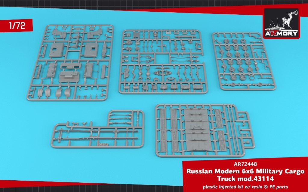 Armory Models 72448-R Camion cargo militaire russe moderne 6×6 mod.43114 1/72 – image 3