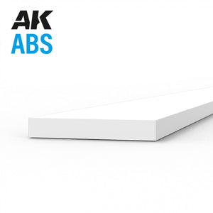 Bandes AK Interactive AK6718 0,75 x 5,00 x 350 mm – Bande ABS – 10 unités par sachet