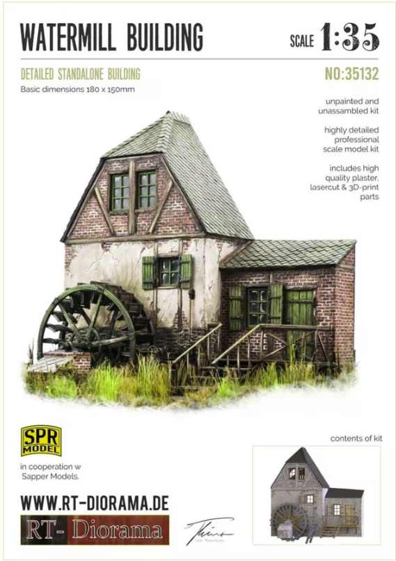 RT-Diorama 35132 Watermill Building 1/35 – image 2