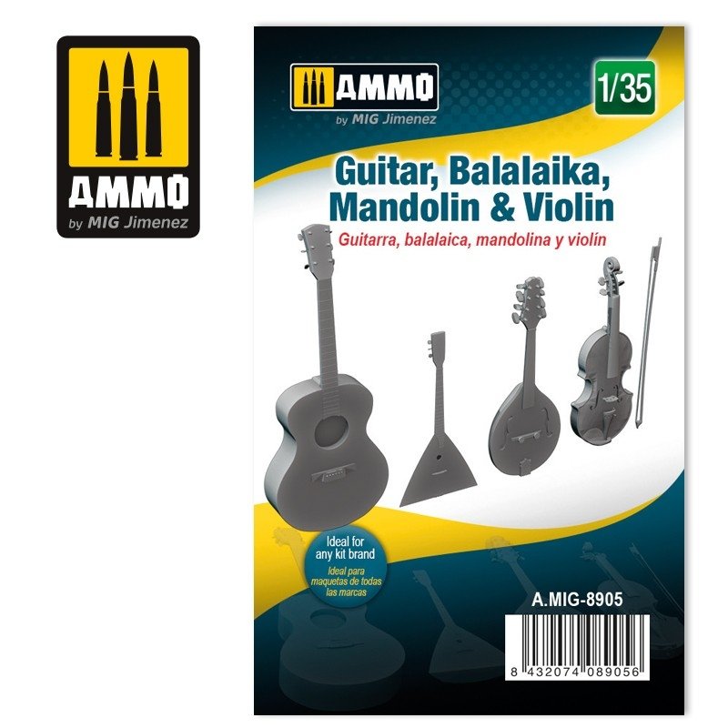 Munitions de Mig 8905 Guitare, Balalaika, Mandoline &amp;amp; Violon 1/35