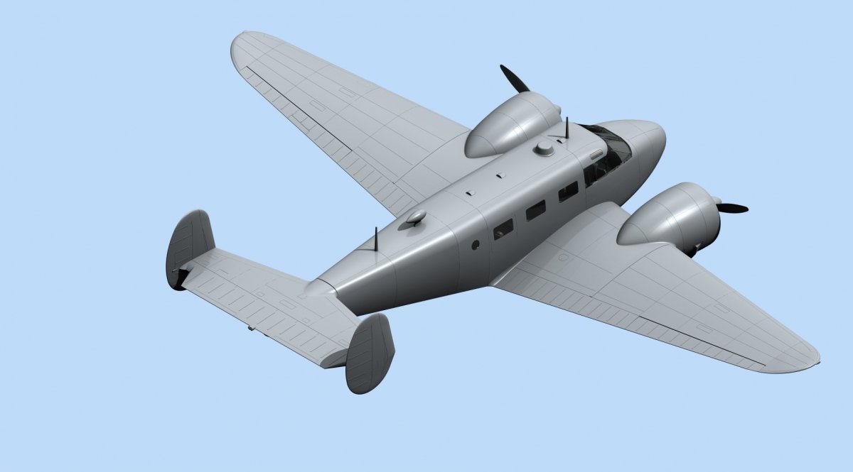 ICM 48185 C18S, American Passenger Aircraft 1/48 – Bild 5