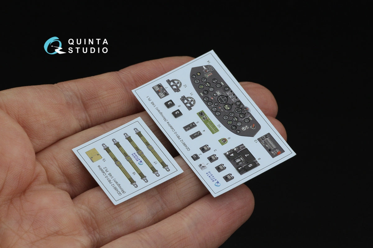 Quinta Studio QD48612 PBY-5 Catalina 3D-Printed &amp;amp; coloured Interior on decal paper (Revell/Monogram) 1/48 – zdjęcie 9