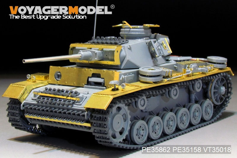 Voyager Model PE35862 WWII German Pz.KPfw.III Ausf.L basic For DRAGON 6387 1/35 – zdjęcie 11