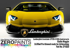 Zero Paints ZP-1020GIALLO Lamborghini Aventador LP720-4 50th Anniversario 50 Giallo Maggio Paint Set 2x30ml – Bild 2