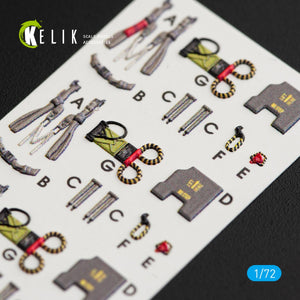 KELIK K72032 F-4EJ KAI &amp;quot;PHANTOM II&amp;quot; INTERIOR 3D DECALS FOR HASEGAWA KIT 1/72 – image 6