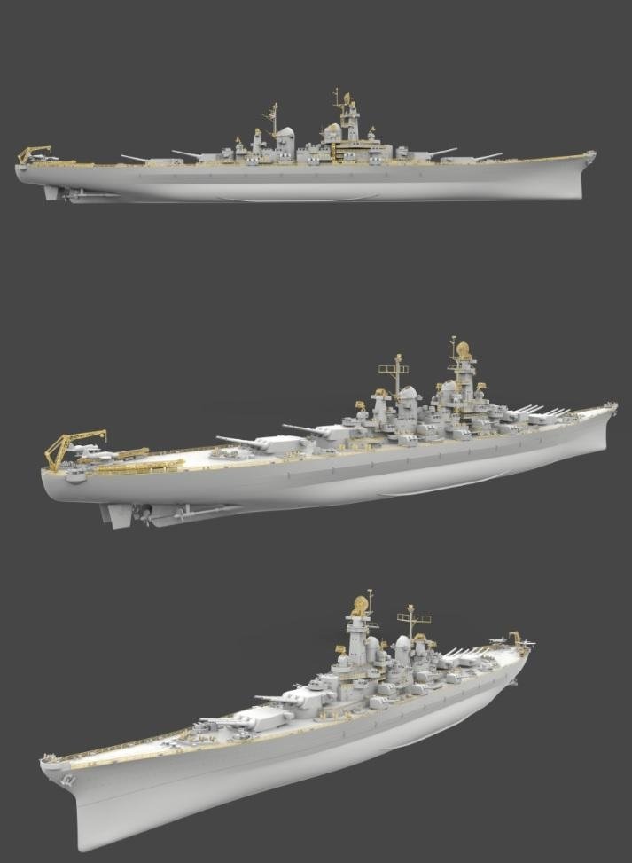 Maquette Very Fire VF700902 USS Louisiana BB-71 Cuirassé de classe Montana 1/700 – image 4