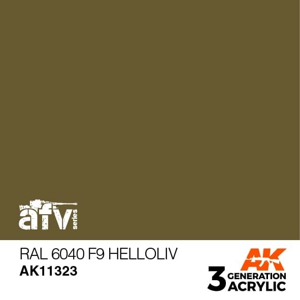 AK Interactive AK11323 RAL 6040 F9 Helloliv 17ml