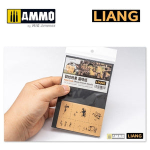 Liang 0008 Paint Crack Effects Airbrush Stencils – Bild 3