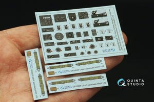 Quinta Studio QD32226 Boeing B-17G Navigator, bombardier, waist and tail gunners compartments. 3D-Printed coloured Interior (HK models) 1/32 – Bild 3
