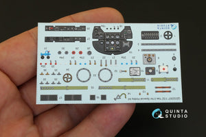 Quinta Studio QD32007 Yak-3 3D-Printed &amp;amp; coloured Interior on decal paper (for Special Hobby kit) 1/32 – immagine 3