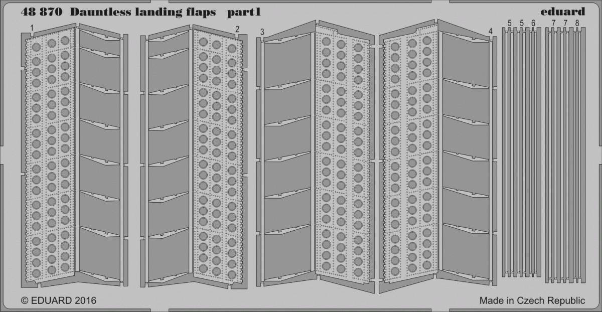 Eduard 48870 Dauntless landing flaps 1/48 EDUARD – immagine 2